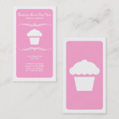 モダンなカップケーキ 名刺 (正面/裏面)