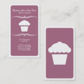 モダンなカップケーキ 名刺 (正面/裏面)