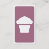 モダンなカップケーキ 名刺 (裏面)