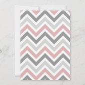 モダンなカップルのベビーシャワーの招待状 招待状 (裏面)