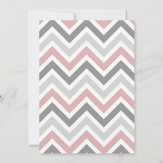 モダンなカップルのベビーシャワーの招待状 招待状 (裏面)