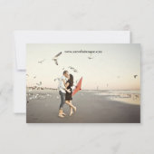 モダンなカップルの写真 - 3x5 結婚式の保存日 セーブザデート (裏面)