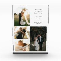 モダンなカップルの結婚記念日4枚フォトコラージュ