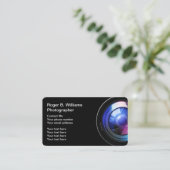モダンなカメラマンのデザイン 名刺 (スタンド正面)