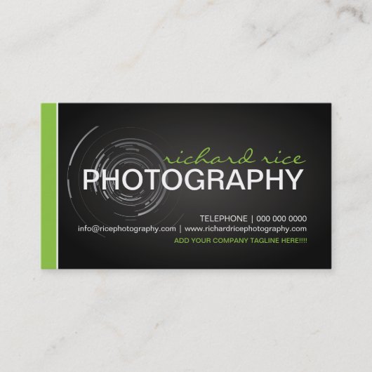 モダンなカメラマンの名刺2 名刺 (正面)