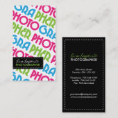 モダンなカメラマンの名刺 名刺 (正面/裏面)