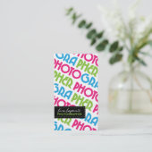 モダンなカメラマンの名刺 名刺 (スタンド正面)