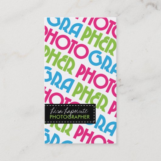 モダンなカメラマンの名刺 名刺 (正面)