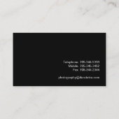 モダンなカメラマンの名刺 名刺 (裏面)
