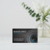 モダンなカメラマンの名刺 名刺 (スタンド正面)