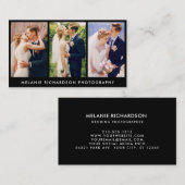 モダンなカメラマン3の写真Blk 名刺 (正面/裏面)