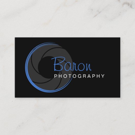 モダンなカメラマン 名刺 (正面)