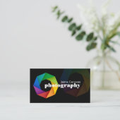 モダンなカメラマン 名刺 (スタンド正面)