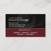 モダンなカメラマン 名刺 (裏面)