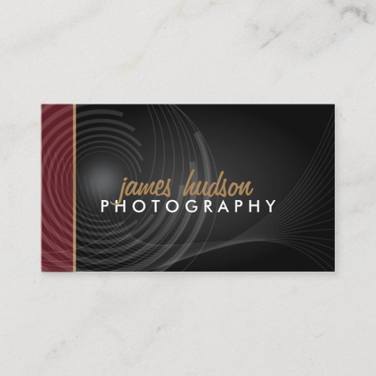 モダンなカメラマン 名刺 (正面)