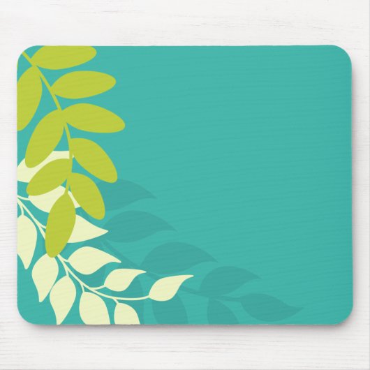 モダンなカラフルの葉 マウスパッド (正面)