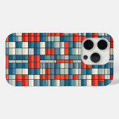 モダンなカラフル幾何学モザイクのスマホケース Case-Mate iPhoneケース (裏面 (横))