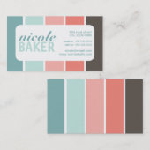 モダンなカラーパレットの名刺 名刺 (正面/裏面)
