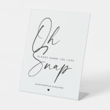モダンなカリグラフィーが映える「Oh Snap」ウエディング 
