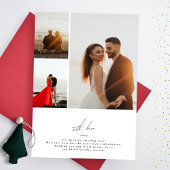 モダンなカリグラフィー写真フレーム | メリークリスマス シーズンカード