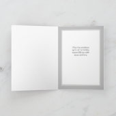 モダンなカントリー ホリー パイン クリスマスリース シーズンカード (内部)