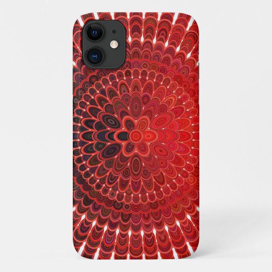 モダンなガーリーオレンジマンダラ Case-Mate iPhoneケース (裏面)
