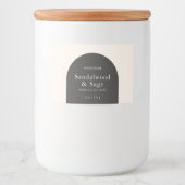 モダンなキャンドル　ボヘミアンミニマリスト製品パッケージ フードラベル (正面)