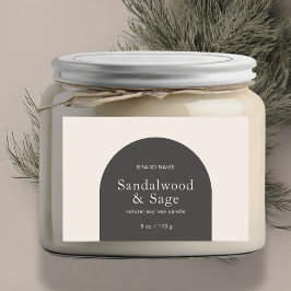 モダンなキャンドル　ボヘミアンミニマリスト製品パッケージ フードラベル