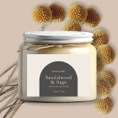 モダンなキャンドル　ボヘミアンミニマリスト製品パッケージ フードラベル