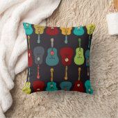 モダンなギターの枕 クッション (ブランケット)