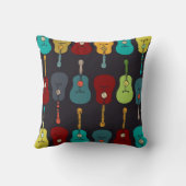 モダンなギターの枕 クッション (裏面)
