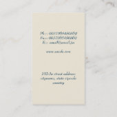 モダンなギターの音楽業界カード 名刺 (裏面)