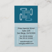 モダンなギリシャ人のコラムの弁護士の名刺 名刺 (正面)