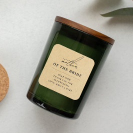 モダンなクラフトスタイルの結婚式の母へのギフト スクエアシール