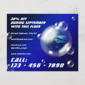 モダンなクリエイティブバブルカー チラシ (裏面)