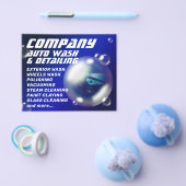 モダンなクリエイティブバブルカー チラシ (シングル)