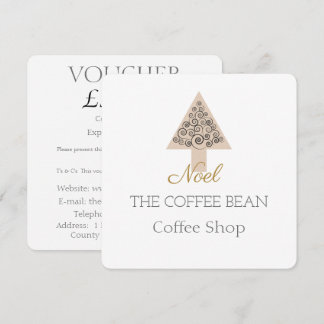 モダンなクリスマスのコーヒーショップ ブランディング