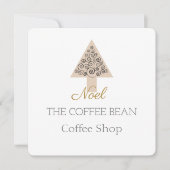モダンなクリスマスのコーヒーショップ ブランディング (正面)