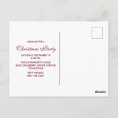 モダンなクリスマスのラッピングされたプレゼントとツリー - パーティー ポストカード (裏面)