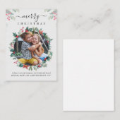 モダンなクリスマスの写真 ノートカード (正面/裏面)