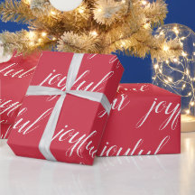モダンなクリスマスの喜びあふれる赤
