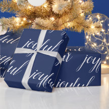 モダンなクリスマスの喜びのブルー