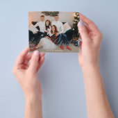 モダンなクリスマスの文字デザインの写真 フライヤー (手)