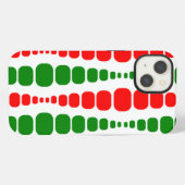 モダンなクリスマスの長方形 iPhoneケース (裏面横)