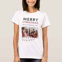 モダンなクリスマスイルミネーションのフォトホリデー2