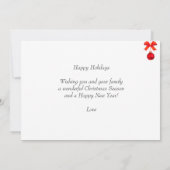 モダンなクリスマスエルフとカスタム写真 (裏面)