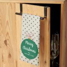 モダンなクリスマスオーナメントの家族名