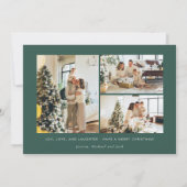 モダンなクリスマスカード | ホリデーカード 招待状 (裏面)