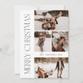 モダンなクリスマスカード | ホリデーカード 招待状 (正面)