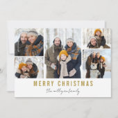 モダンなクリスマスカード 招待状 (正面)